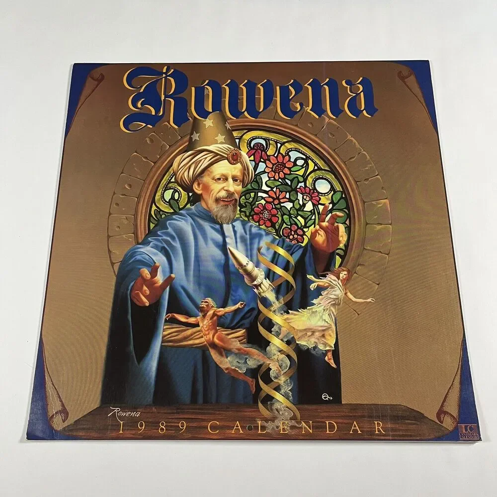 1989 Rowena Morrill Wall Calendar Fantasy Sci-Fi‎ Art Theodore Sturgeon Unused